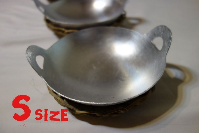 【ベトナム製アルミパン〈S〉竹鍋敷きセット】