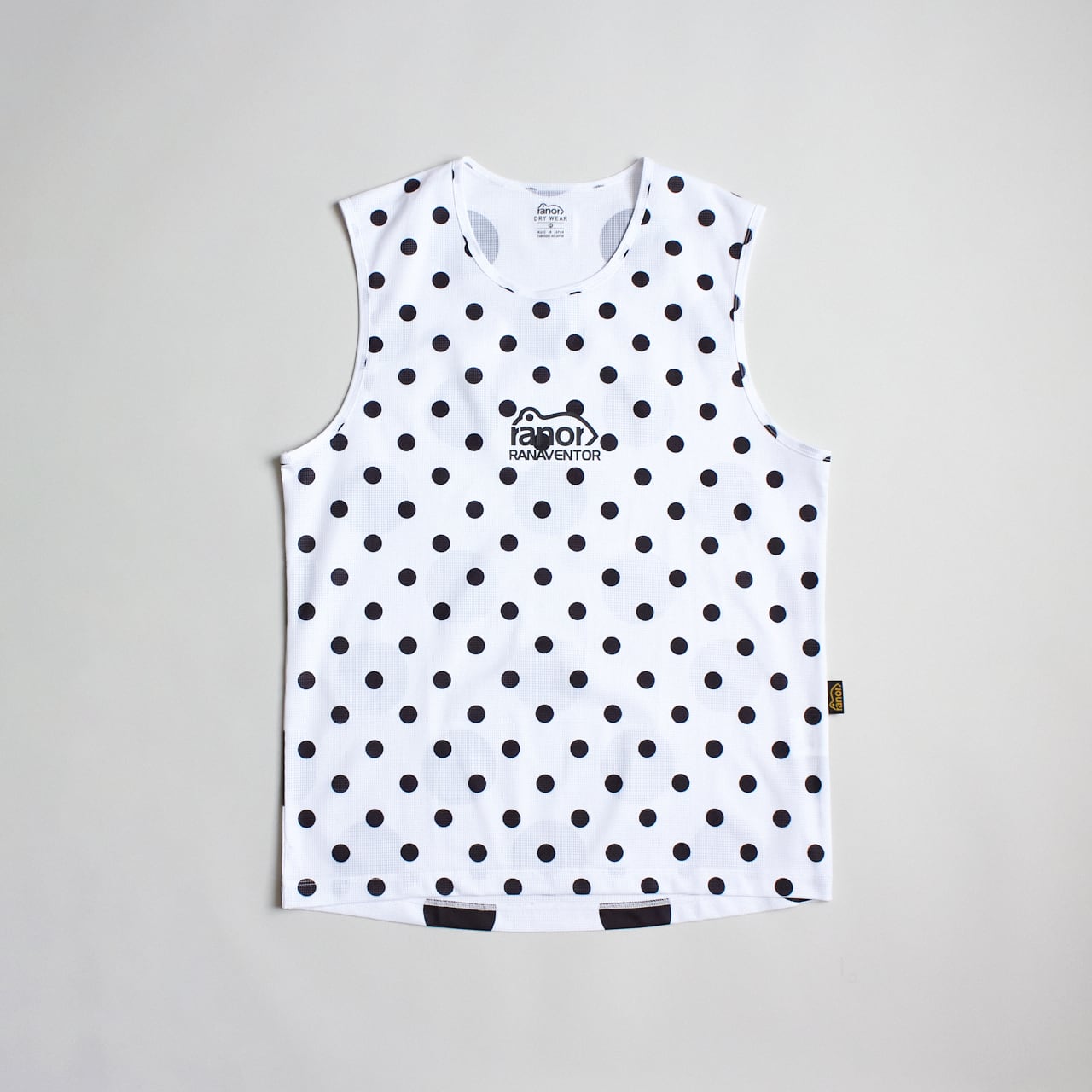 ranor(ラナー)DOT NOSLEEVE - WHITE×WHITE メンズ・レディース メッシュスリーブレス