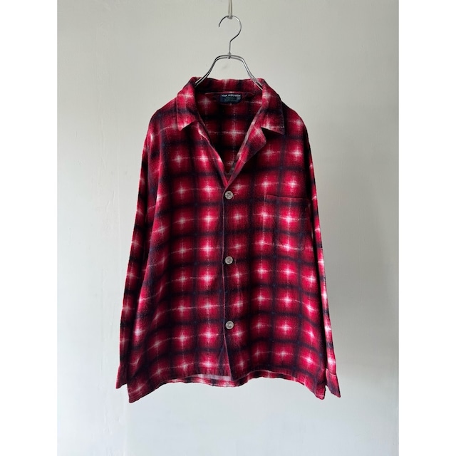 -VAN HEUSEN- 80's shadow check print shirt