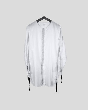 23SSご予約商品　ASKYY / RIBBON SHIRTS -LONG- / WHT