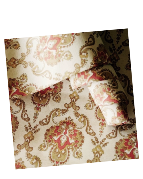 60s フランス 甘い寓話の壁紙 ボタニカル的形態学a ウォールペーパー アンティーク