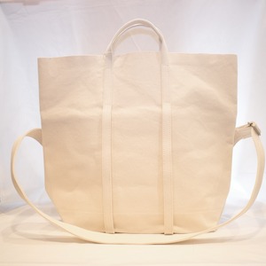 AMIACALVA(アミアカルヴァ) / washed canvas 2way messenger bag(M) -WHITE-(A-149M)