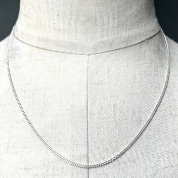 Vintage 925 Silver 3Colours Braided Chain Necklace Made In Italy 