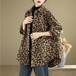大きいサイズ コート　レオパード　ヒョウ柄　レディース 秋冬　春 長袖　アウター