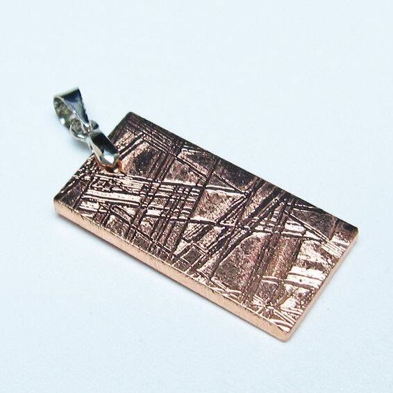 ギベオン ペンダント 隕石 メテオライト ピンクゴールド 一点物 おまかせ便 112-13508