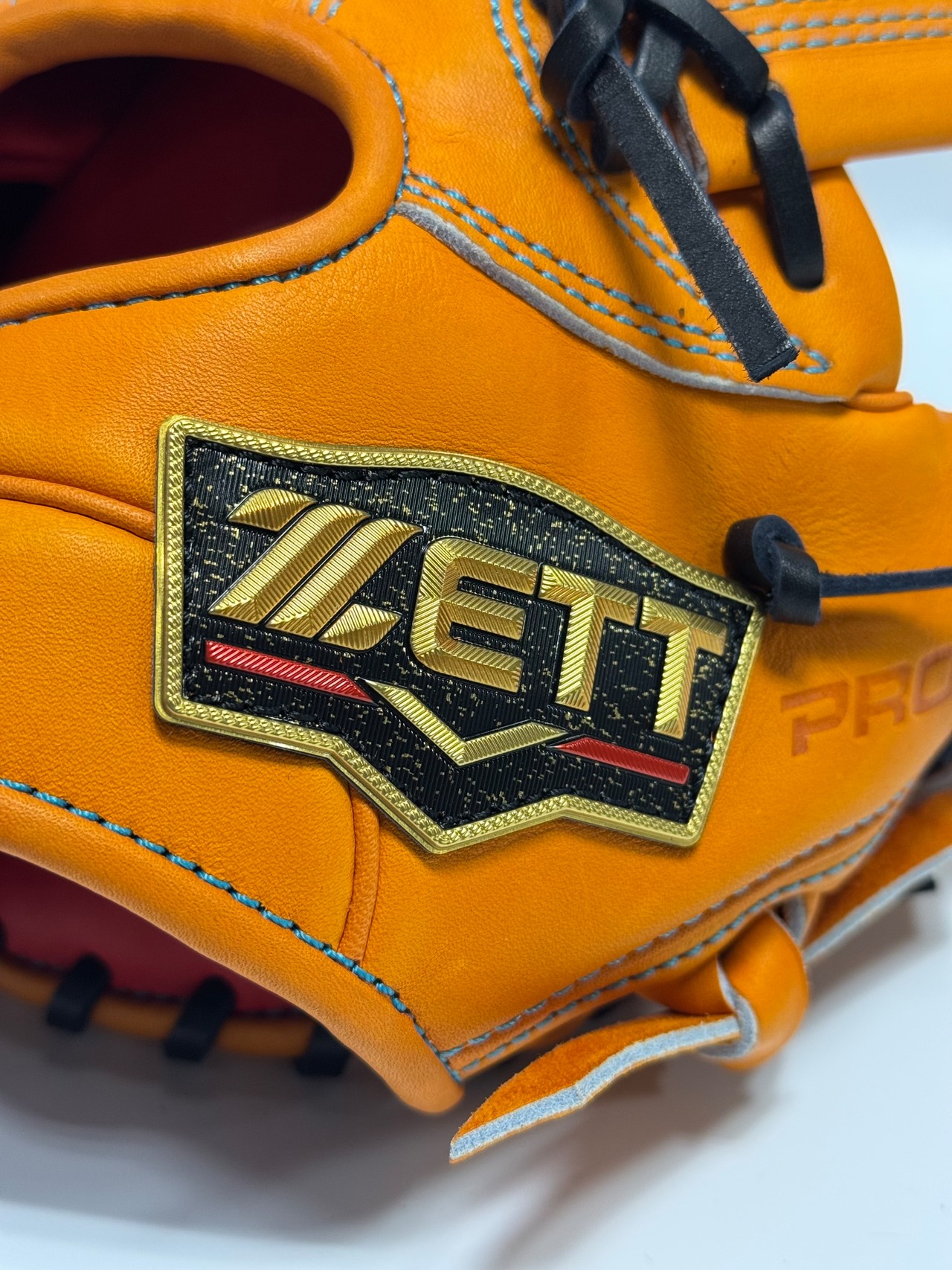 ZETT PROSTATUSｰゼットプロステイタス　michii  supreme order 硬式グローブ　ゼットミチイオリジナルグラブ　右投げ用　316型　（泉口友汰選手モデル）　オレンジ×ブラック　90・画像8