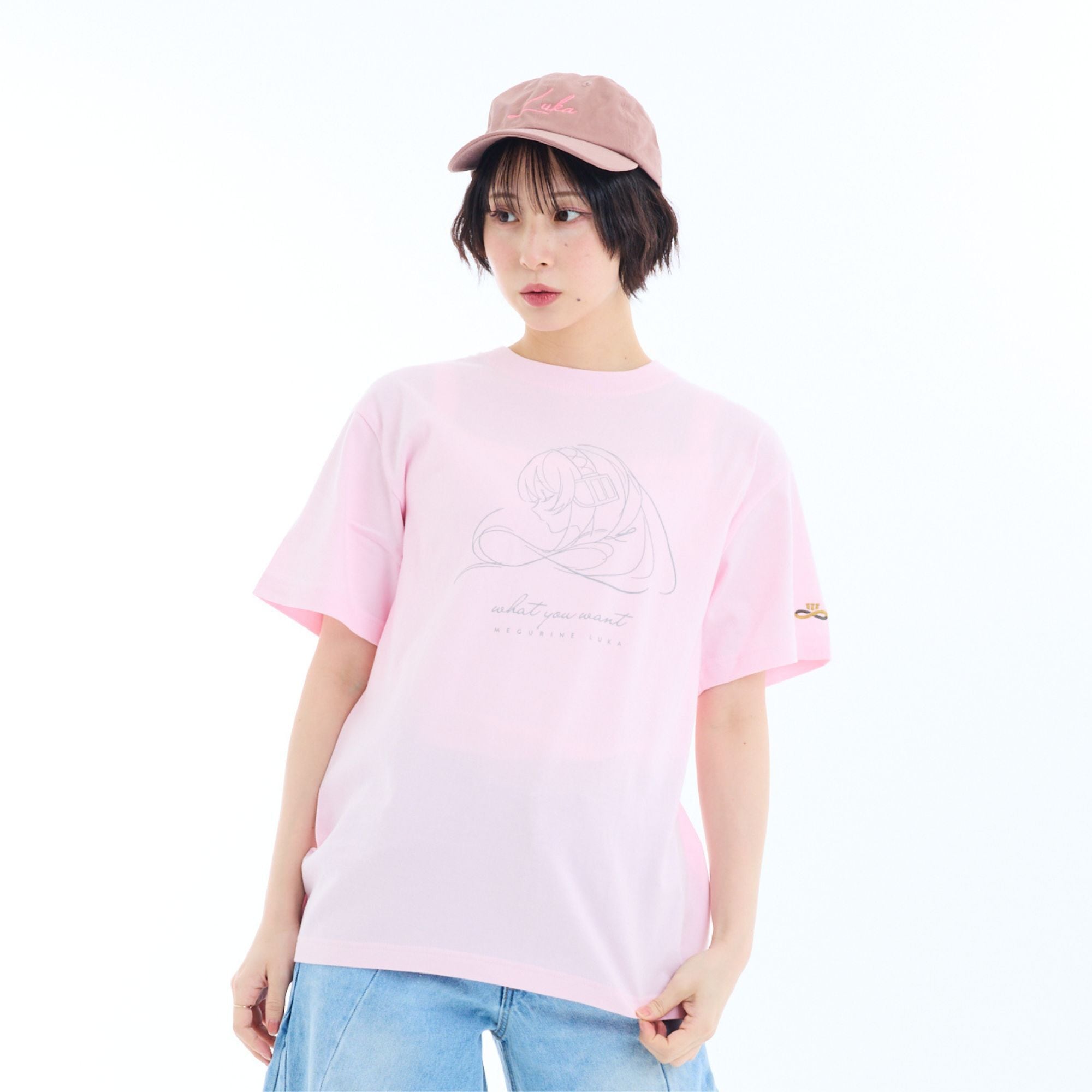 ロゼ★プロフィール必読【新品・未使用】ルカ カットソー 巡音ルカ Tシャツ「what you want」 | echo