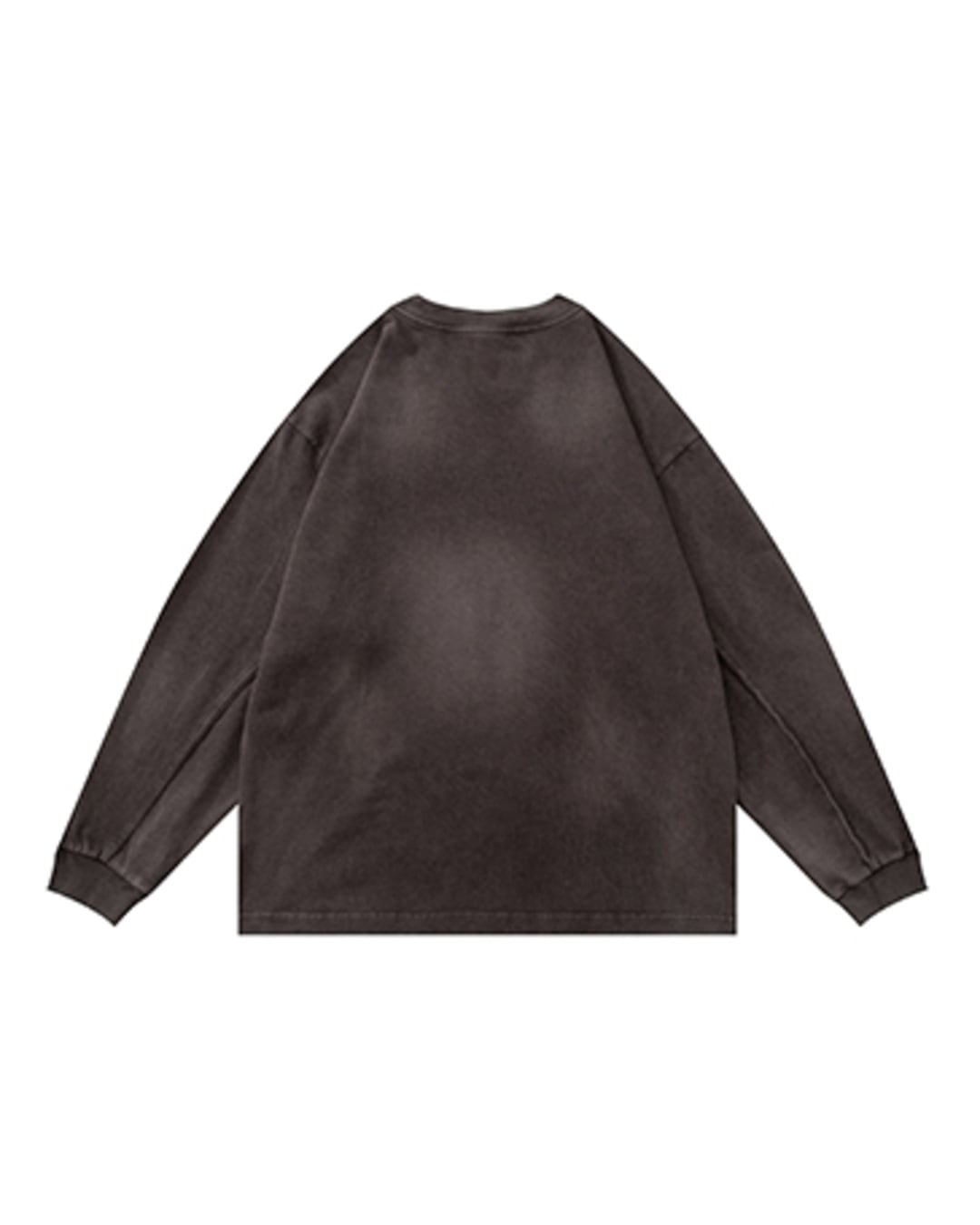 Long Sleeve Crew Neck Box Silhouette T-Shirt x00725 | XPOSE