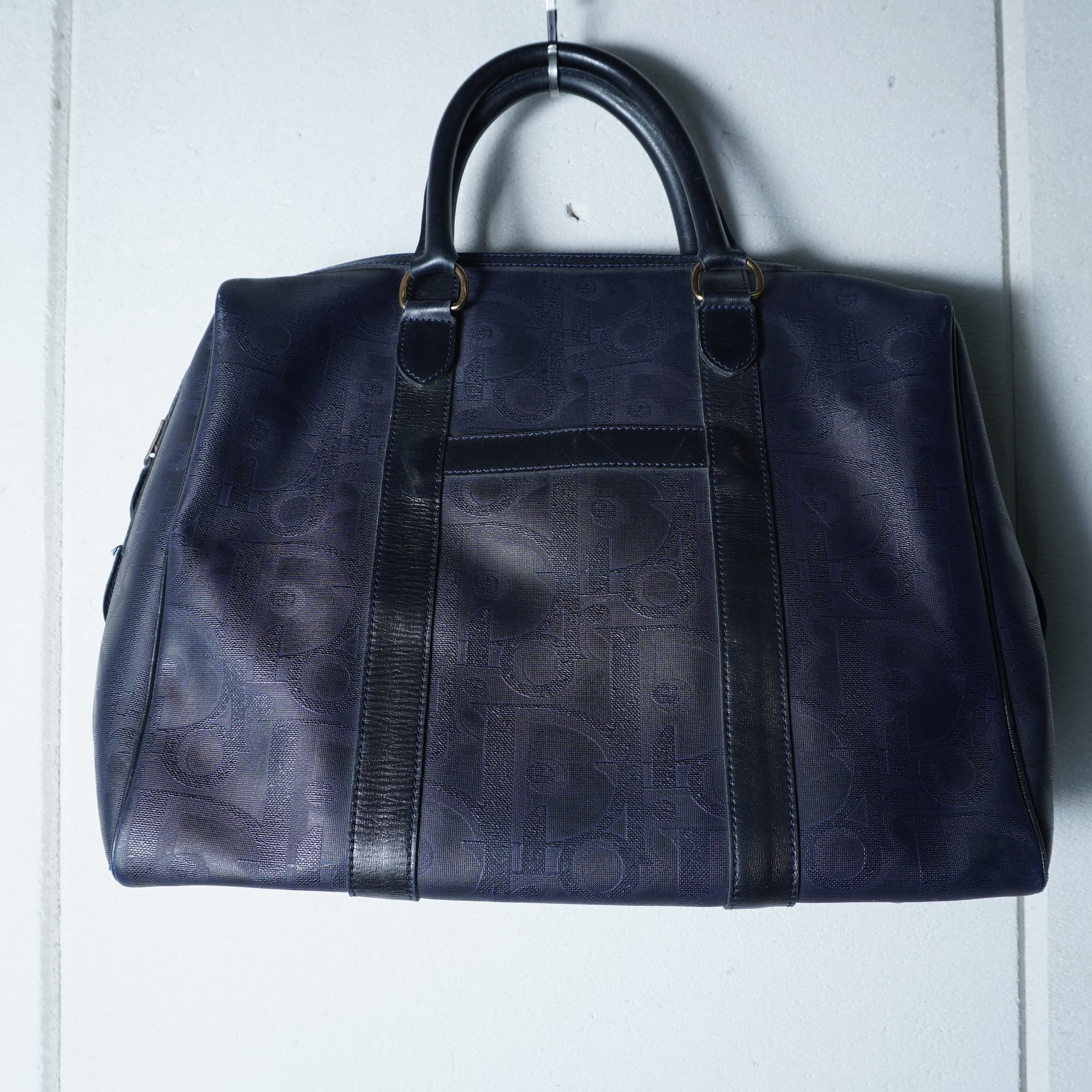 Christian Dior】クリスチャンディオール トロッター総柄ボストン