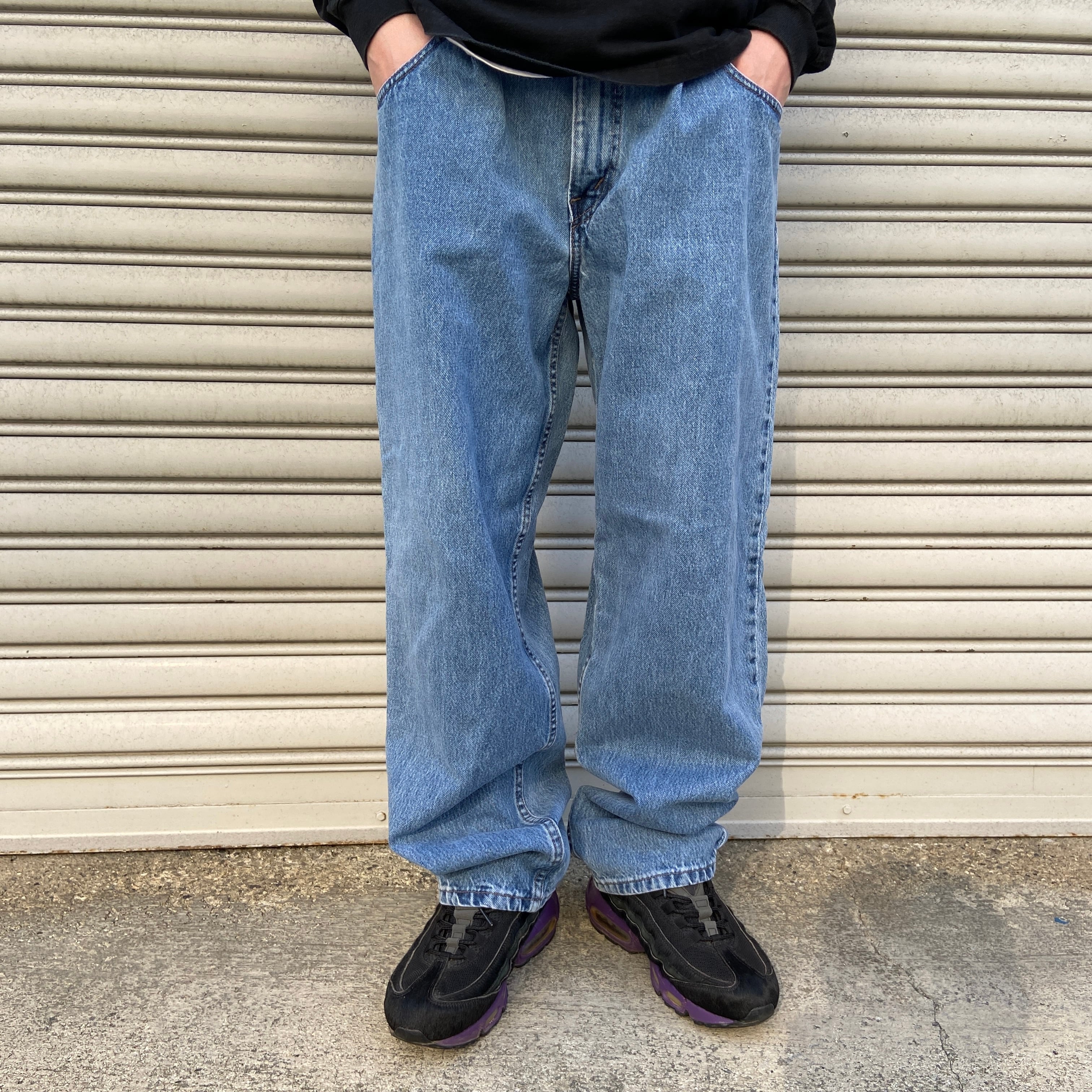 送料無料』90s USA製 Levi's silverTab デニムバギーパンツ W34 | 古着