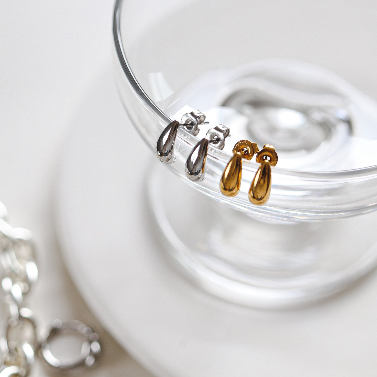 3/27(金)21時発売*新色入荷 (ピアス・イヤリング)stainless mini drop pierce SP303.