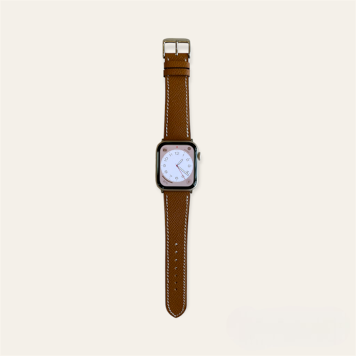 Brown leather Apple Watch strap（本革）