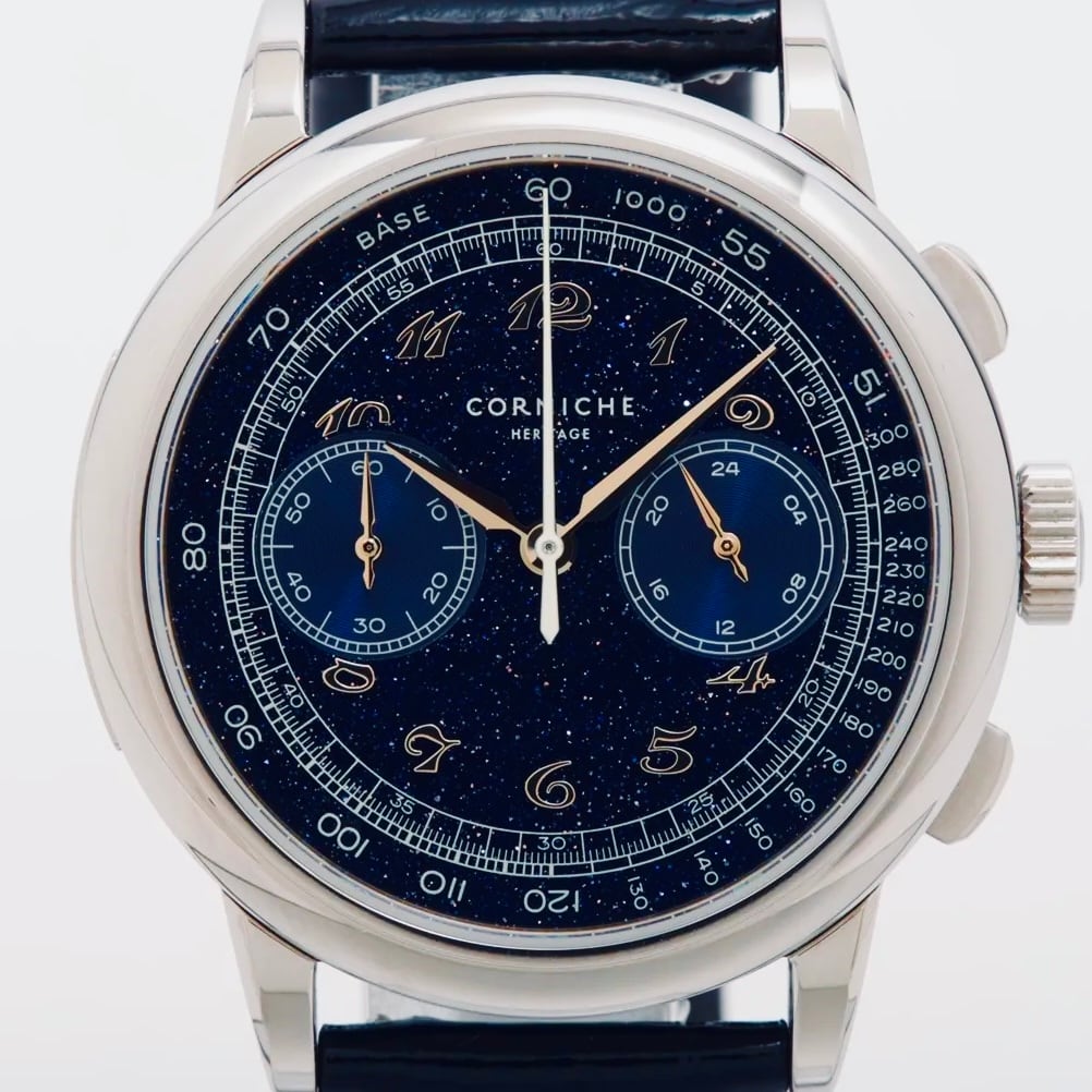 日本150本限定 コーニッシュ ヘリテージ クロノグラフ シエル