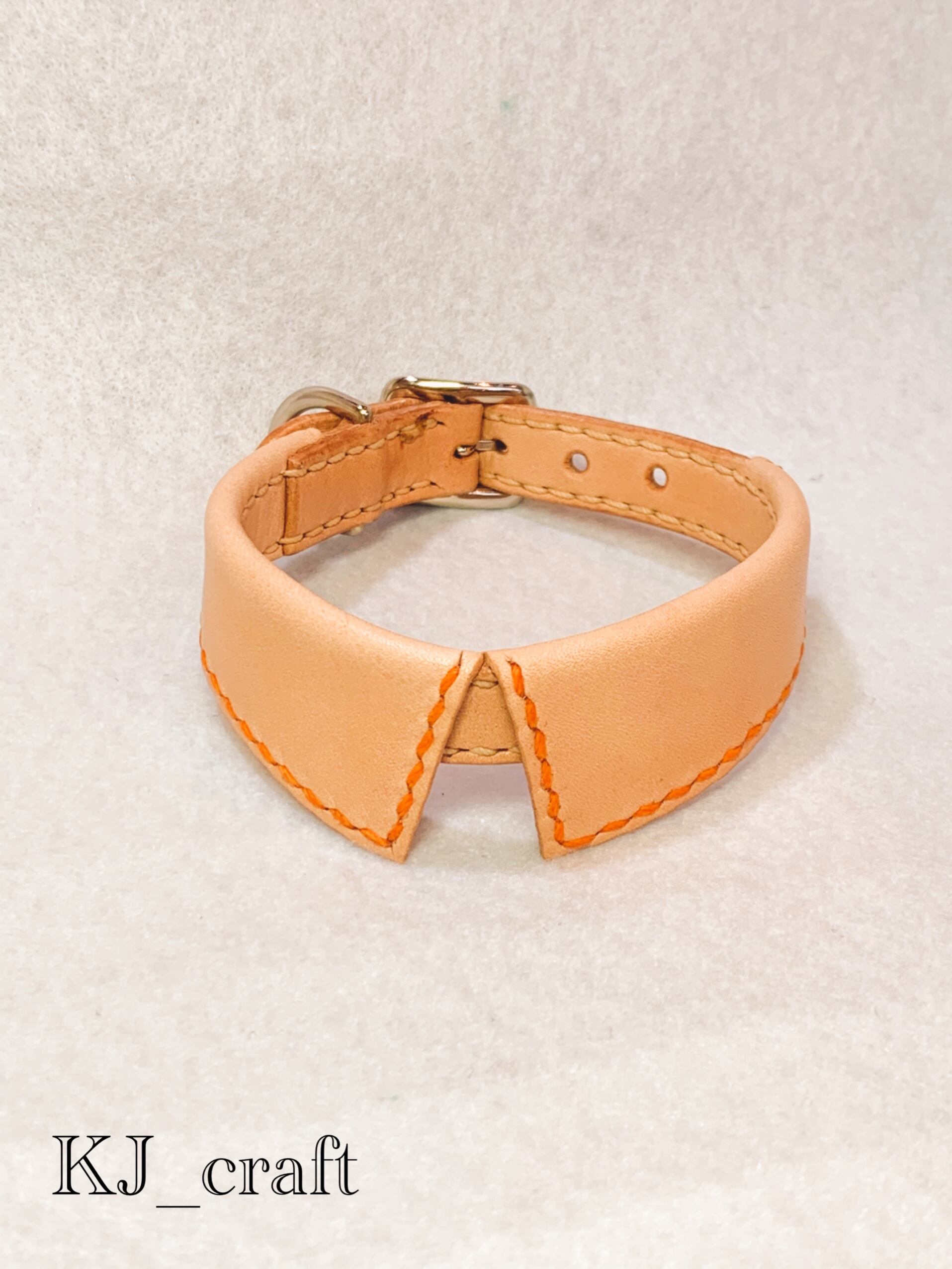 オレンジフラワー、わんちゃん猫ちゃん用襟付き首輪 ポップな黄色