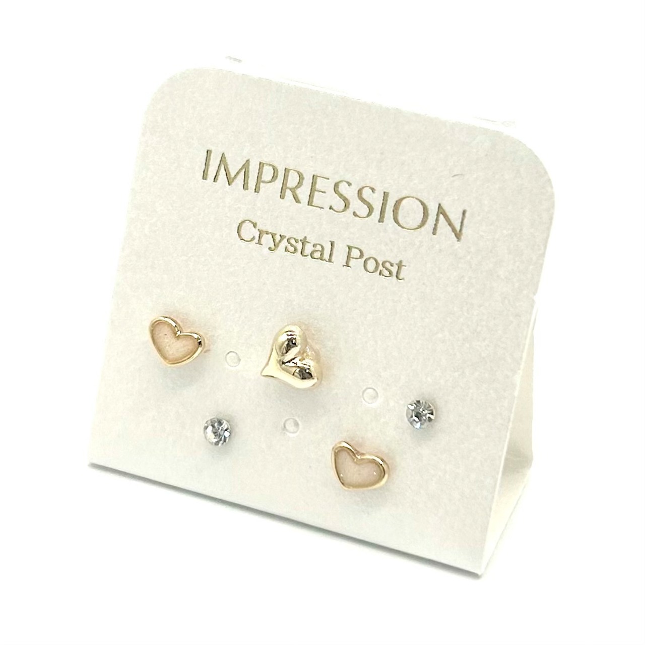 樹脂ポストピアス：ベイブハート　IMPRESSION