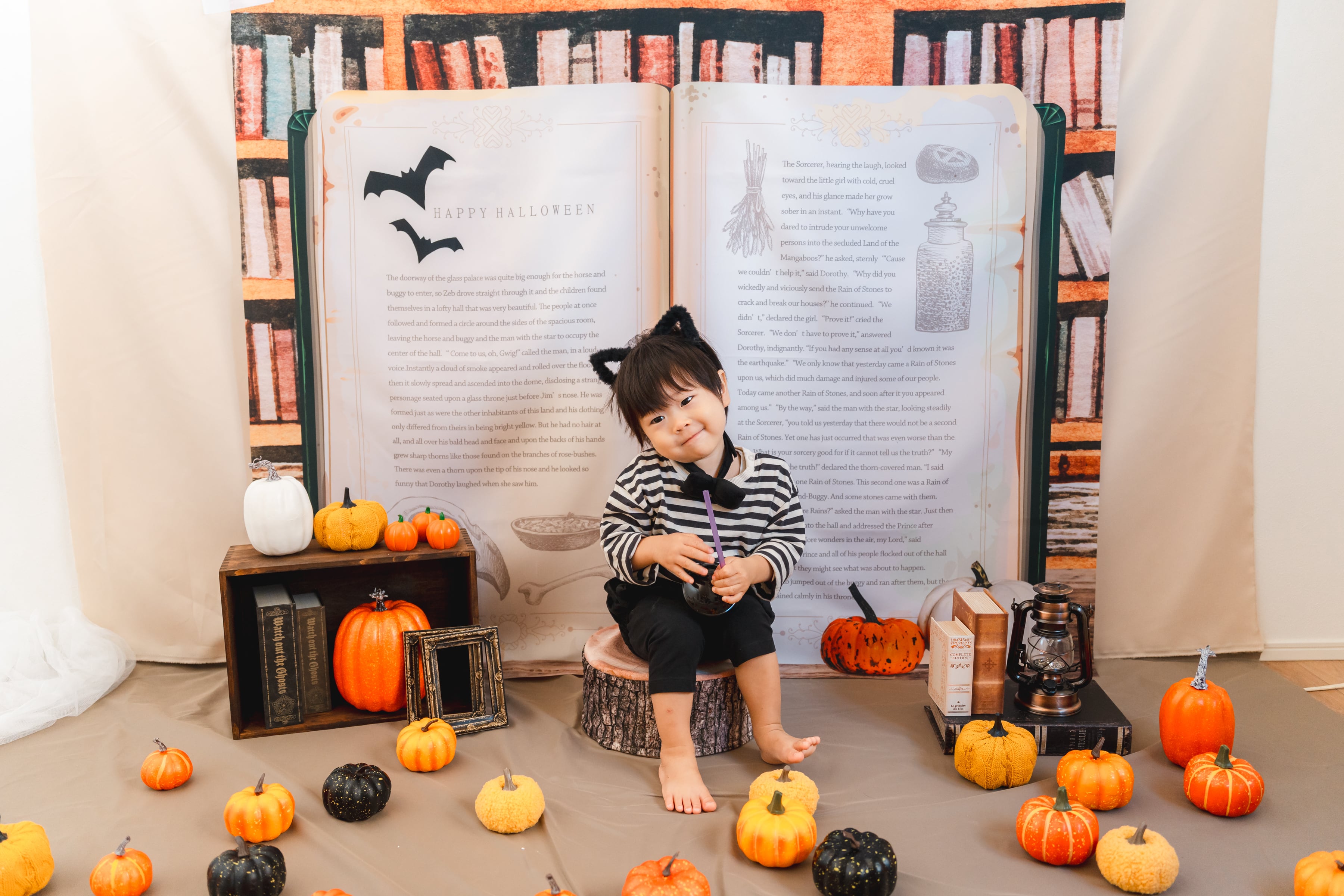 魔法の書マット｜おうち写真館・ハロウィン背景布・日本製 | toricomooo