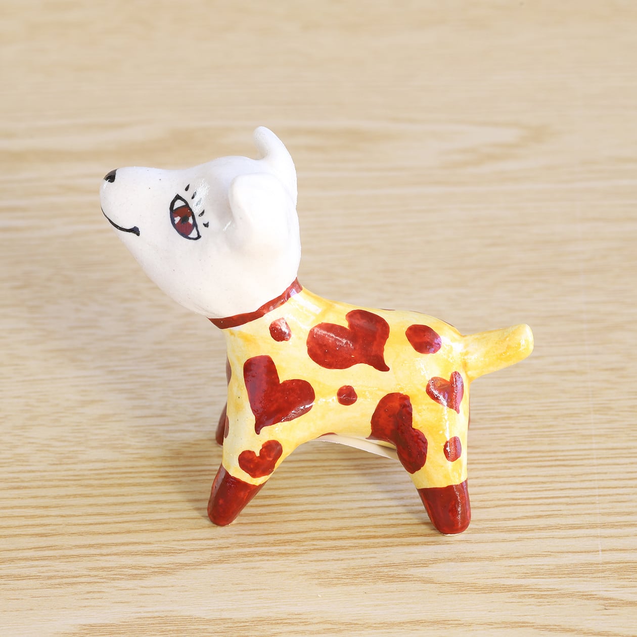 山口祥治 干支フィギュア 戌（いぬ）「ぽちこー P-6」 工房：喜鶴製陶