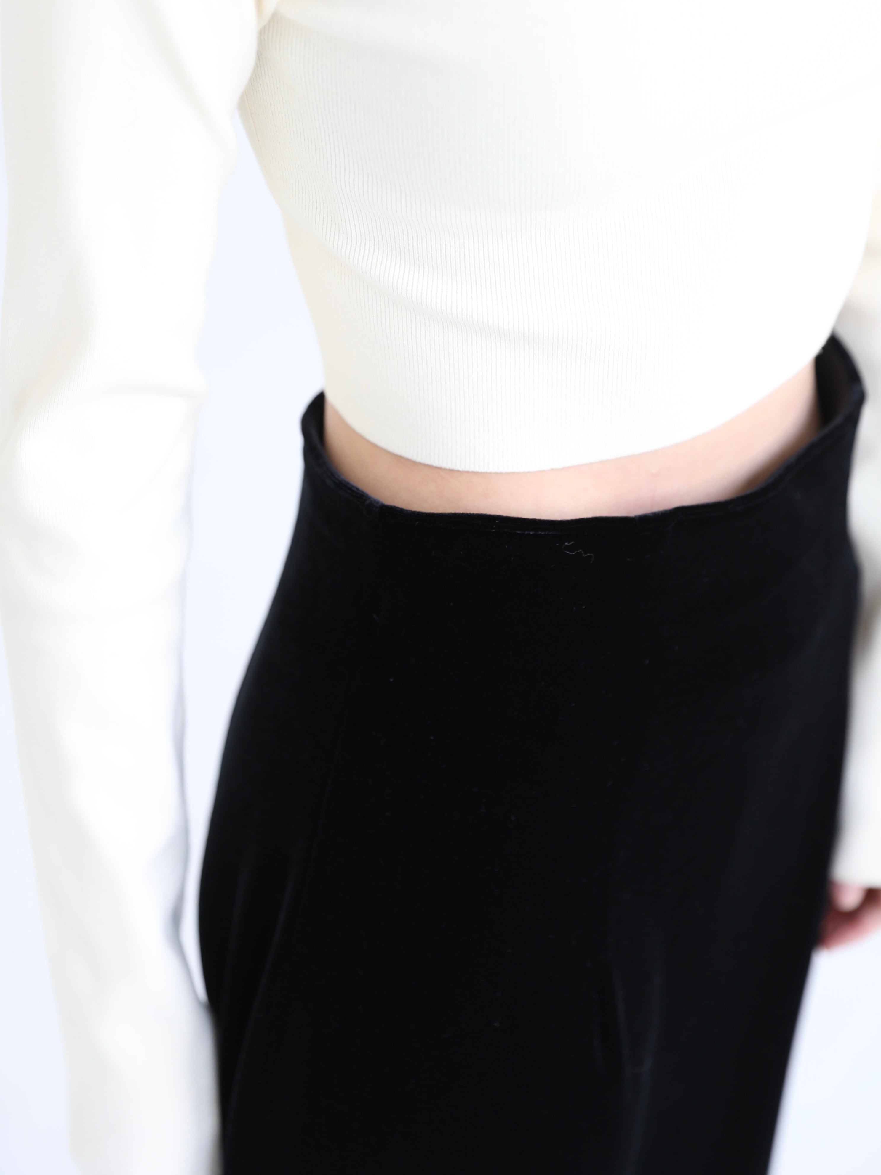high-waist velours skirt -made in Japan - | aéré high-waist velours skirt -made in Japan - | aéré