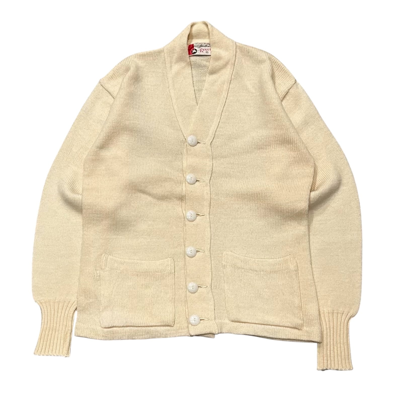50s 60s Lettered Cardigan レタード　ウールカーディガン ヴィンテージ レタードカーディガン ブラック【1950's-】Vintage