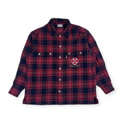 SINA COVA シナコバ 船長ワッペン チェック 長袖 ネルシャツ LL/メンズ