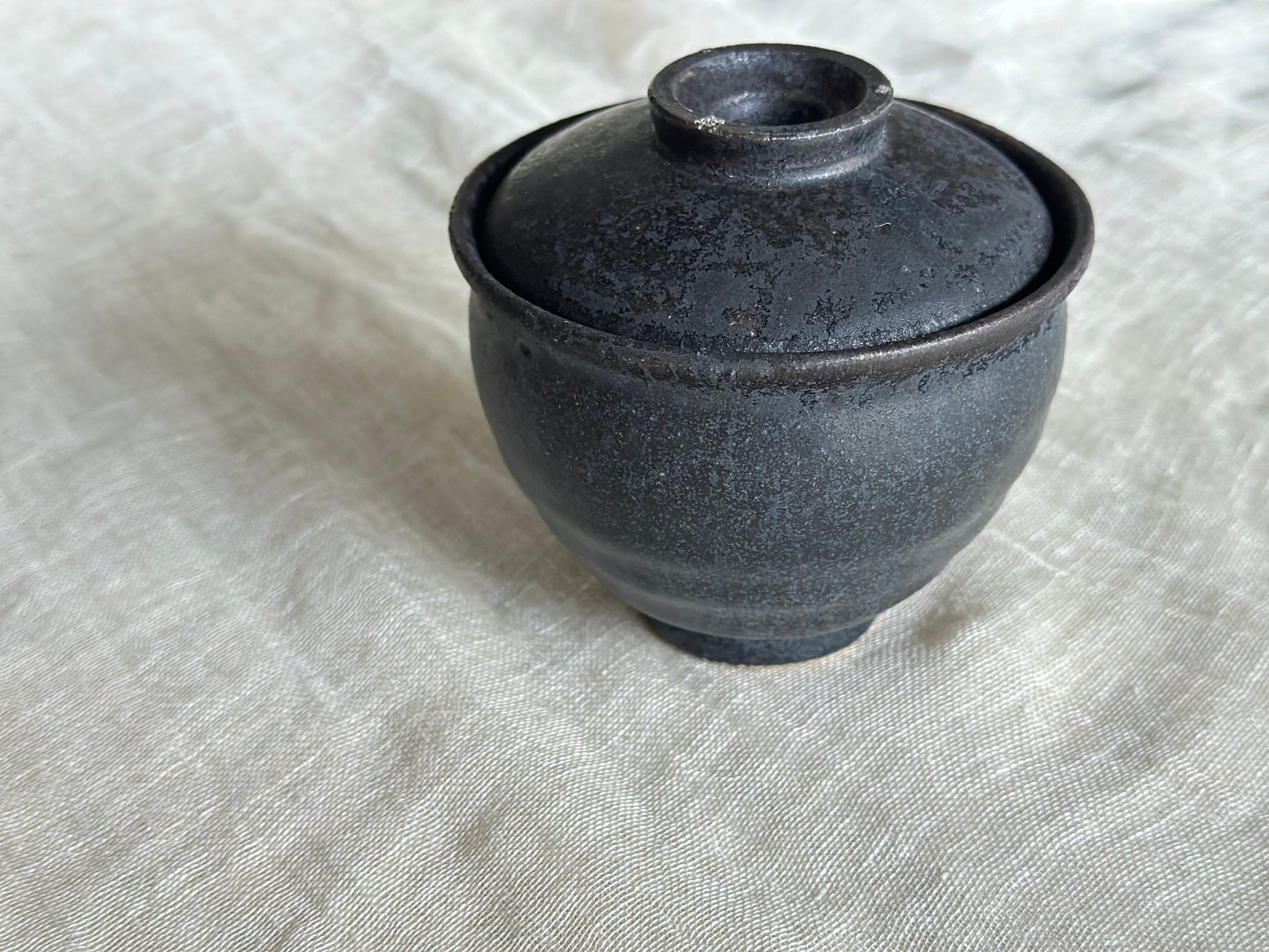 黒錆 茶碗蒸しカップ | 器のしごと utsuwa no shigoto Web shop