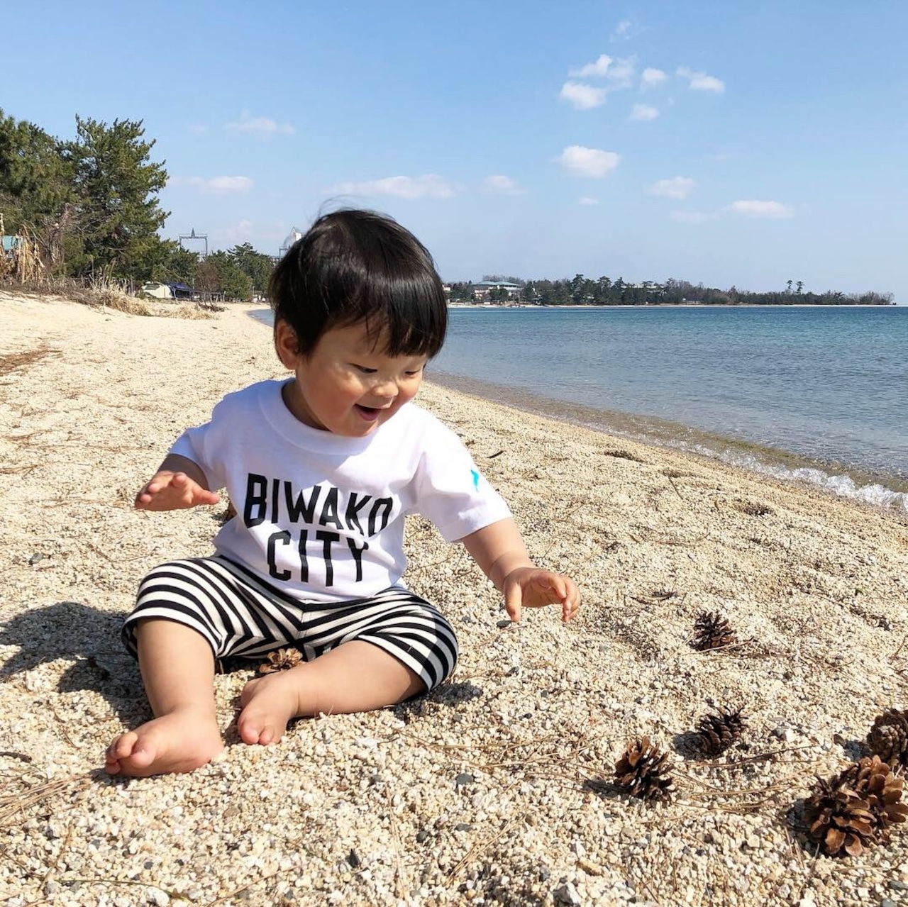 BIWAKO CITY / BASIC LOGO TEE / KIDS & BABY