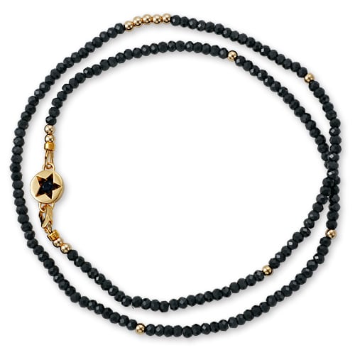 【KING LIMO キングリモ Necklace ネックレス】ギャラクシーネックレス/ブラックスピネルw/14KGF/3.0mm【送料無料】