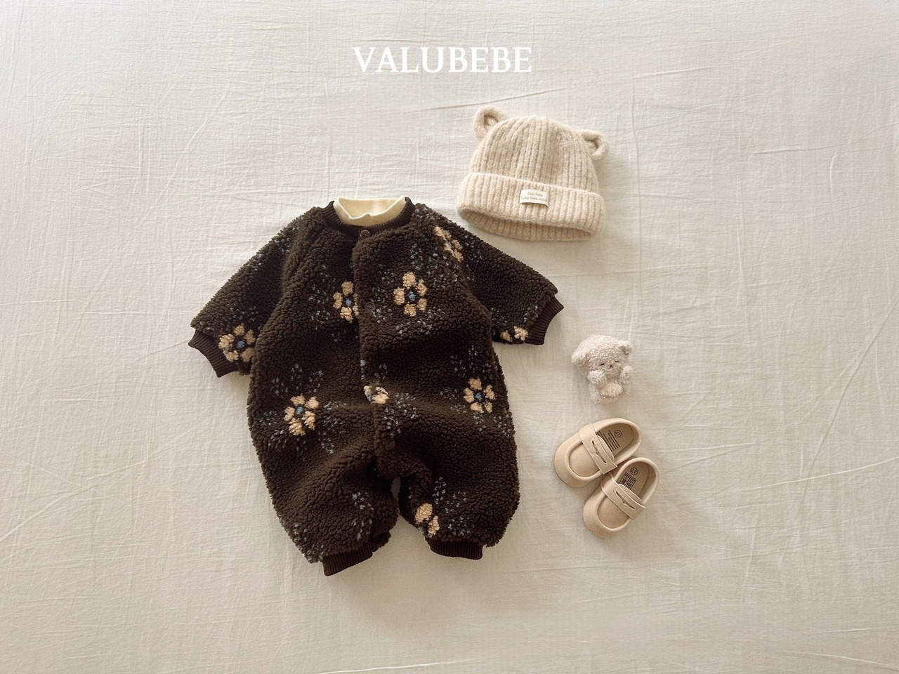 ベルベベ / valubebe / 雪の結晶ハートスーツ / 韓国子供服 / ベビー / 26winter〖取寄〗*6M~18M*