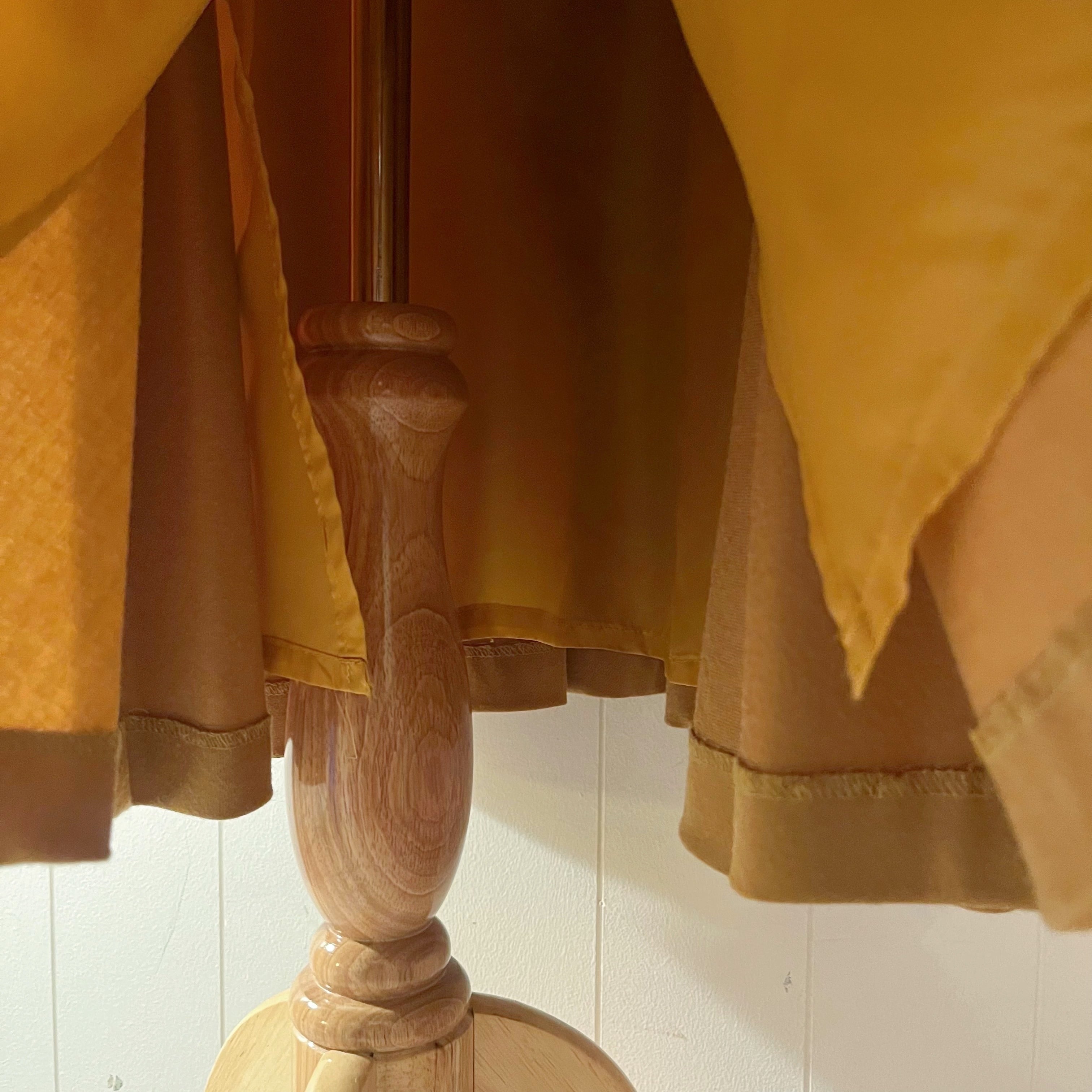 mustard front metal button one-piece