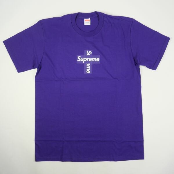 Size【XL】 SUPREME シュプリーム 20AW Cross Box Logo Tee Purple T ...