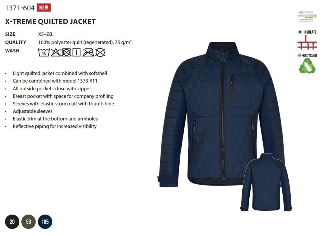 1371-604 X-TREME QUILTED JACKET