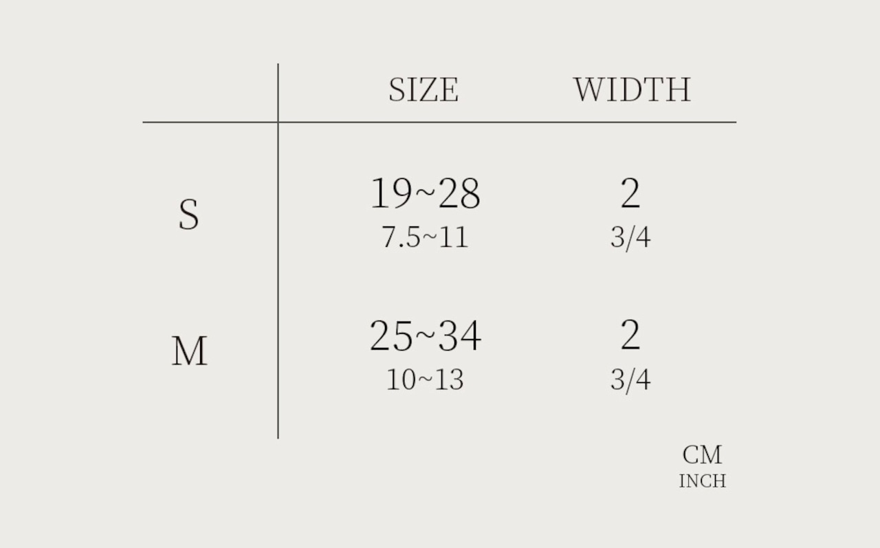 【即納】GOPE Picture Dog Collar  - O-Buckle｜Black × Ivory - 8