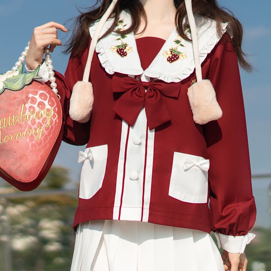 ゆめかわ いちご柄セーラー服 seifuku1 | ゆめかわガール ゆめかわ いちご柄セーラー服 seifuku1 | ゆめかわガール