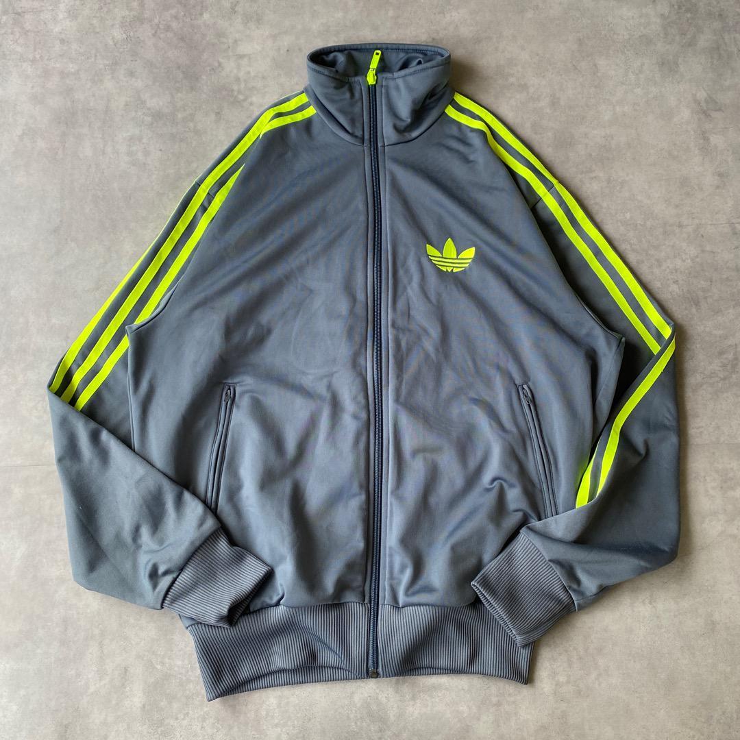 アディダス トラックジャケット ファイヤーバード S グレー 黄 14498