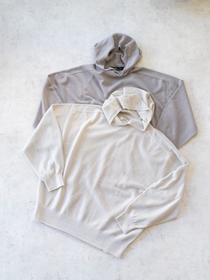 [Cloth&Cross]ホールガーメントニットフーディー