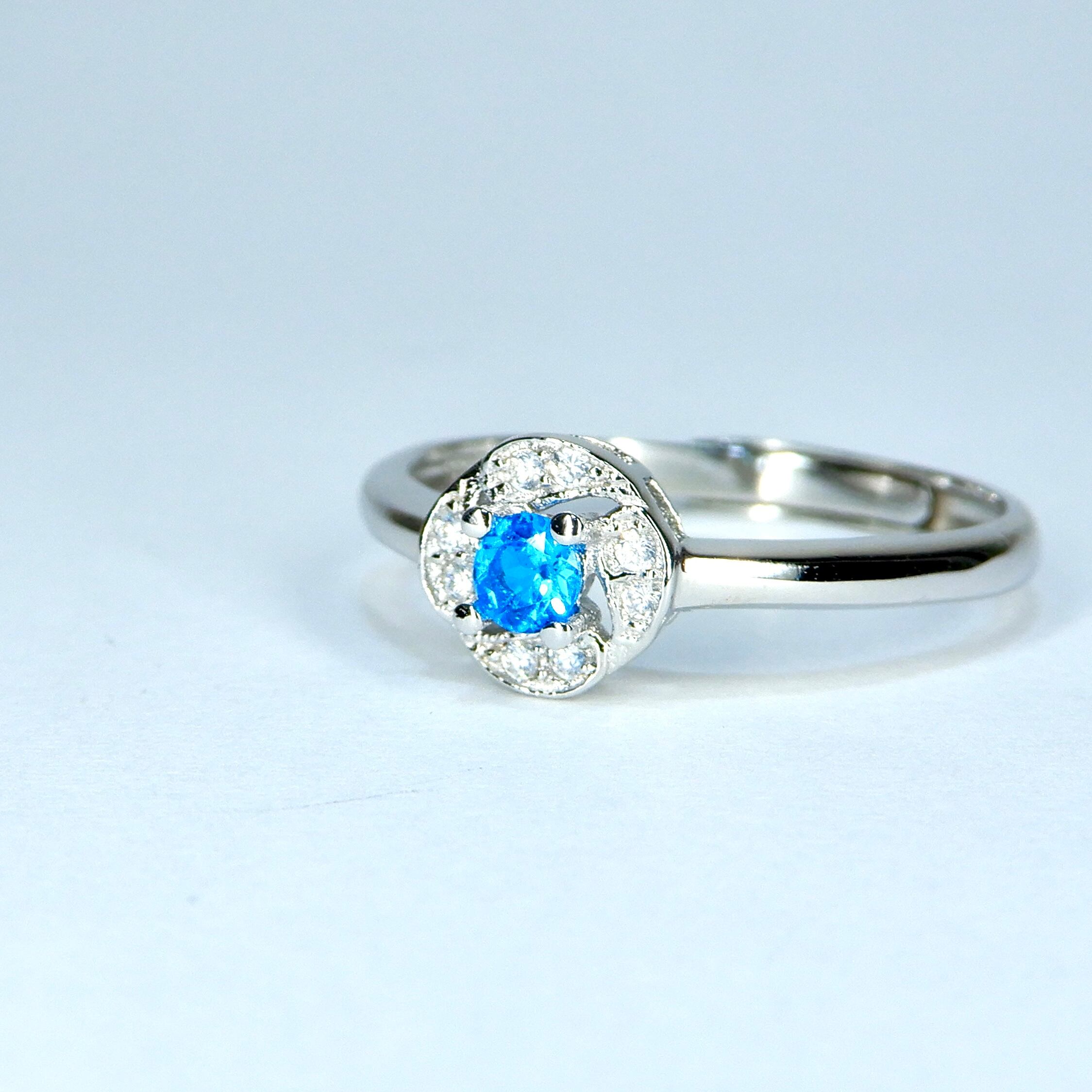 一輪Ring♦︎ネオンブルーアパタイト♦︎