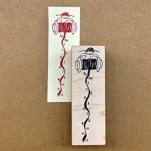 新作予約☆MO1039I｜Molinta【线团时间轴】はんこ / 木製スタンプ