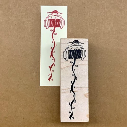 新作予約☆MO1039I｜Molinta【线团时间轴】はんこ / 木製スタンプ