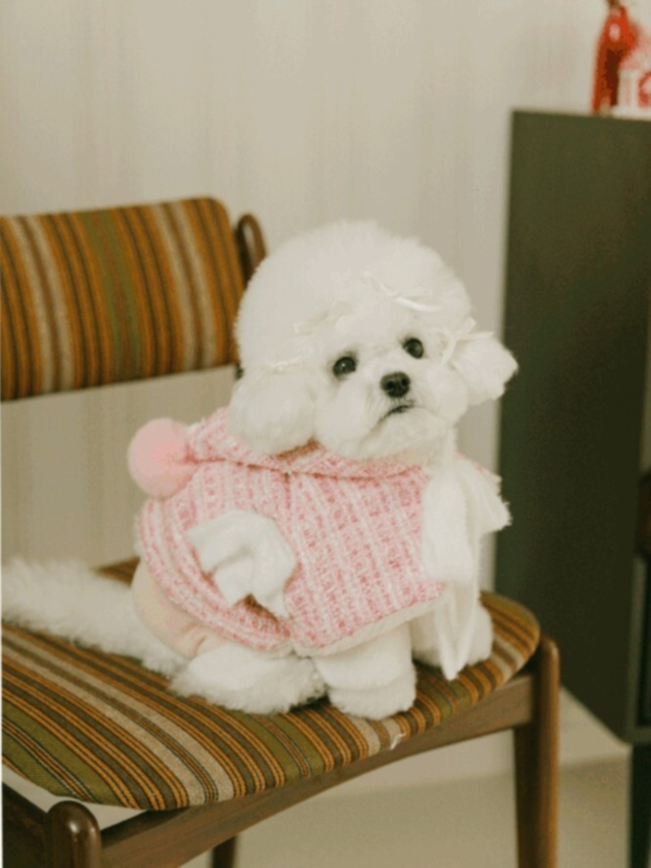 即納【pecoramou select】ロマンスポンチョ ピンク