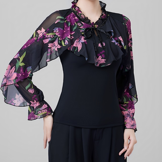 シアーフレアスリーブ ボレロデザイン トップス ds0125