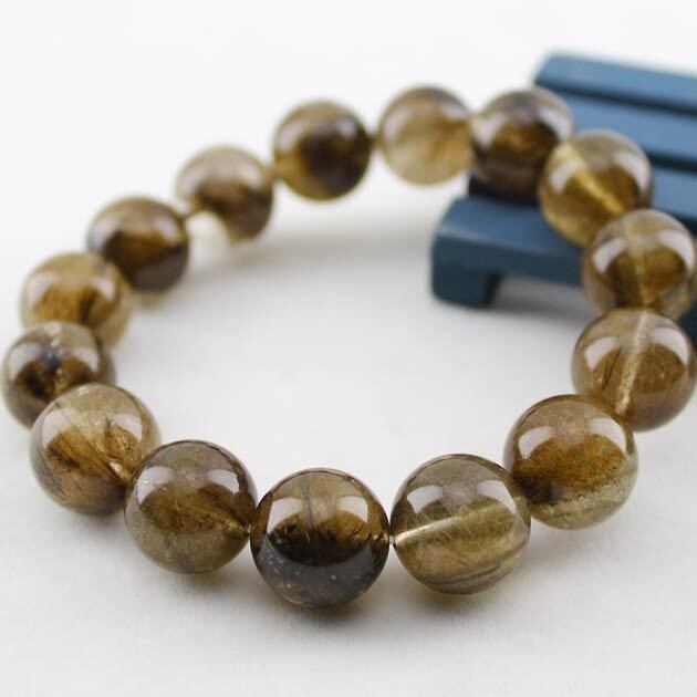 プラチナルチルクォーツ ブレスレット 14mm おまかせ便 211-4530