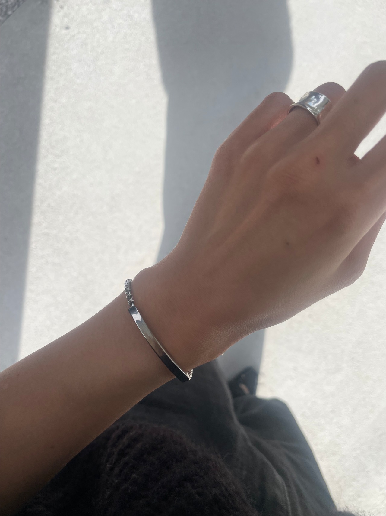 カーブラインボックスブレスレット