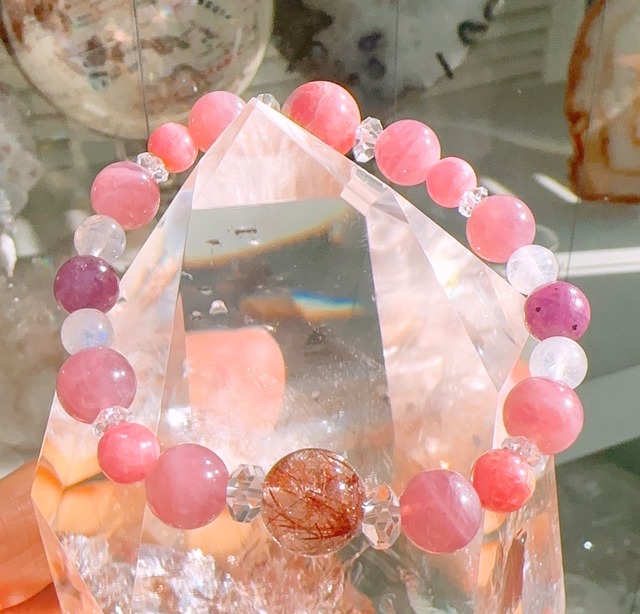 インカローズとレッドルチルの輝く女性性⭐︎愛と健康ブレスレット