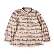 Leilian レリアン マリン柄 長袖シャツ ブラウス 13/アイボリー系 レディース