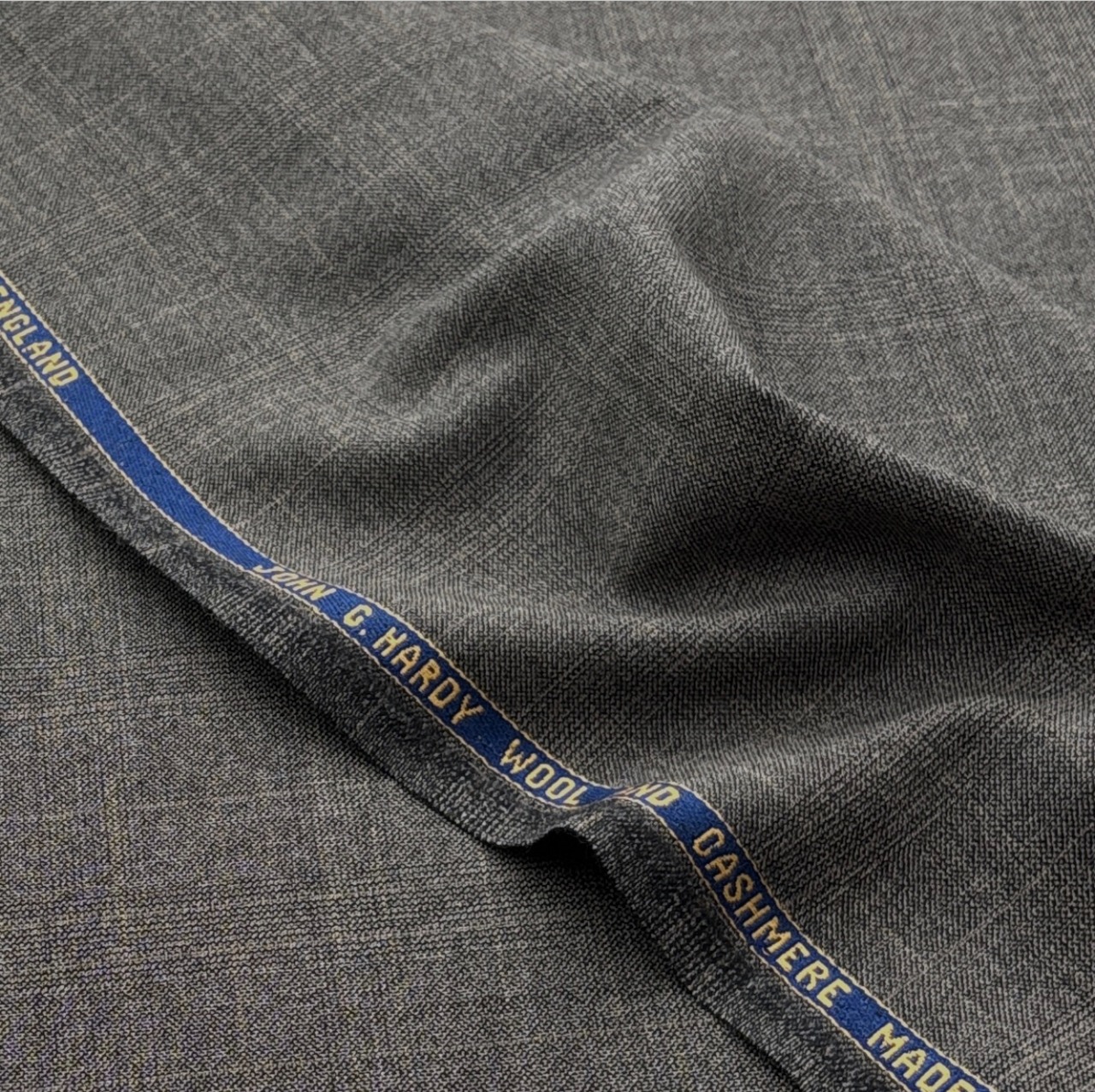 ★TB503◆1.3m◆ウールカシミア混JOHN C.HARDY◆高級スーツ生地◆グレンチェック