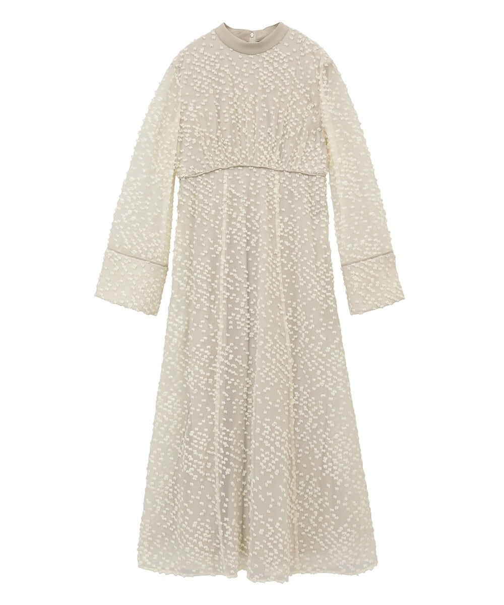 CLANE SNOW DOT JACQUARD ONEPIECE -IVORY- | Chapel 