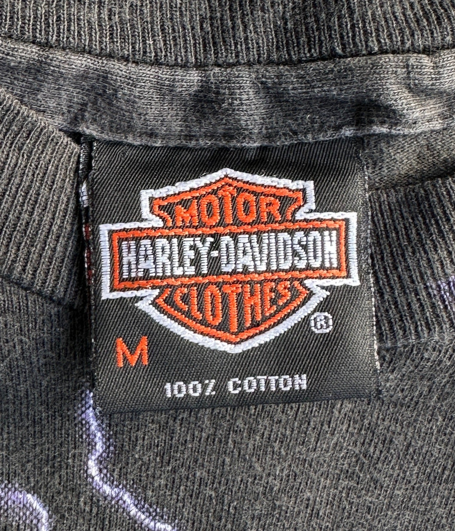 HARLEY-DAVIDSON- Vintage 90s M Thunder & Lightning T-shirt