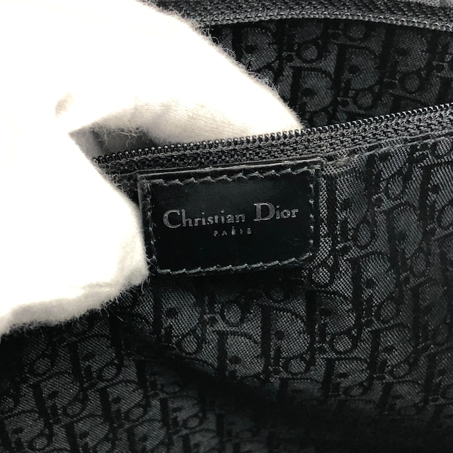 Christian Dior クリスチャン ディオール ストリートシック ハンドバッグ ブラック ロゴ レザー ミニボストン vintage ヴィンテージ オールド yt7ssi
