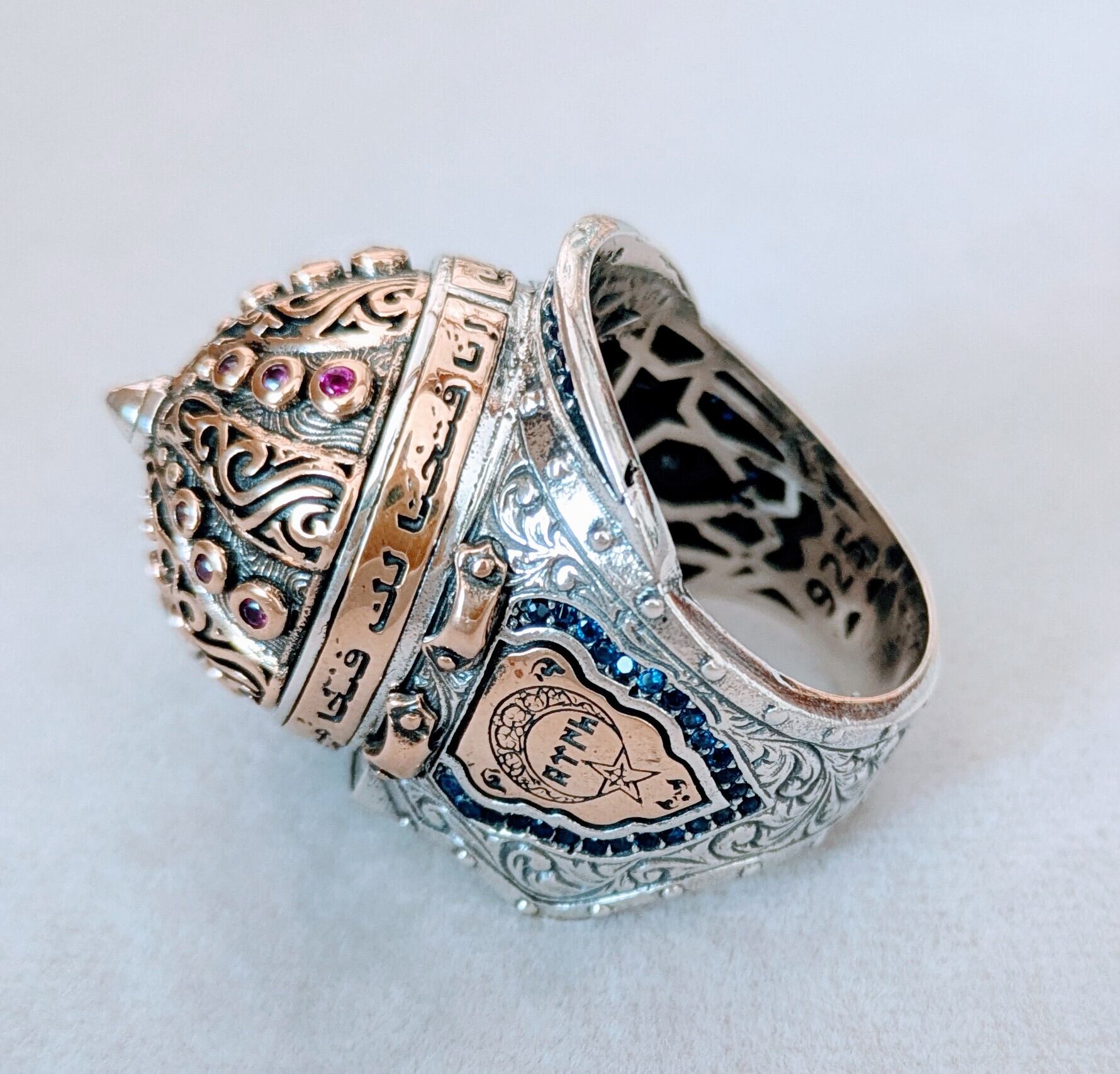 メンズ ハンドメイド リング（兜）925silver | HAYAT TURKISH STYLE
