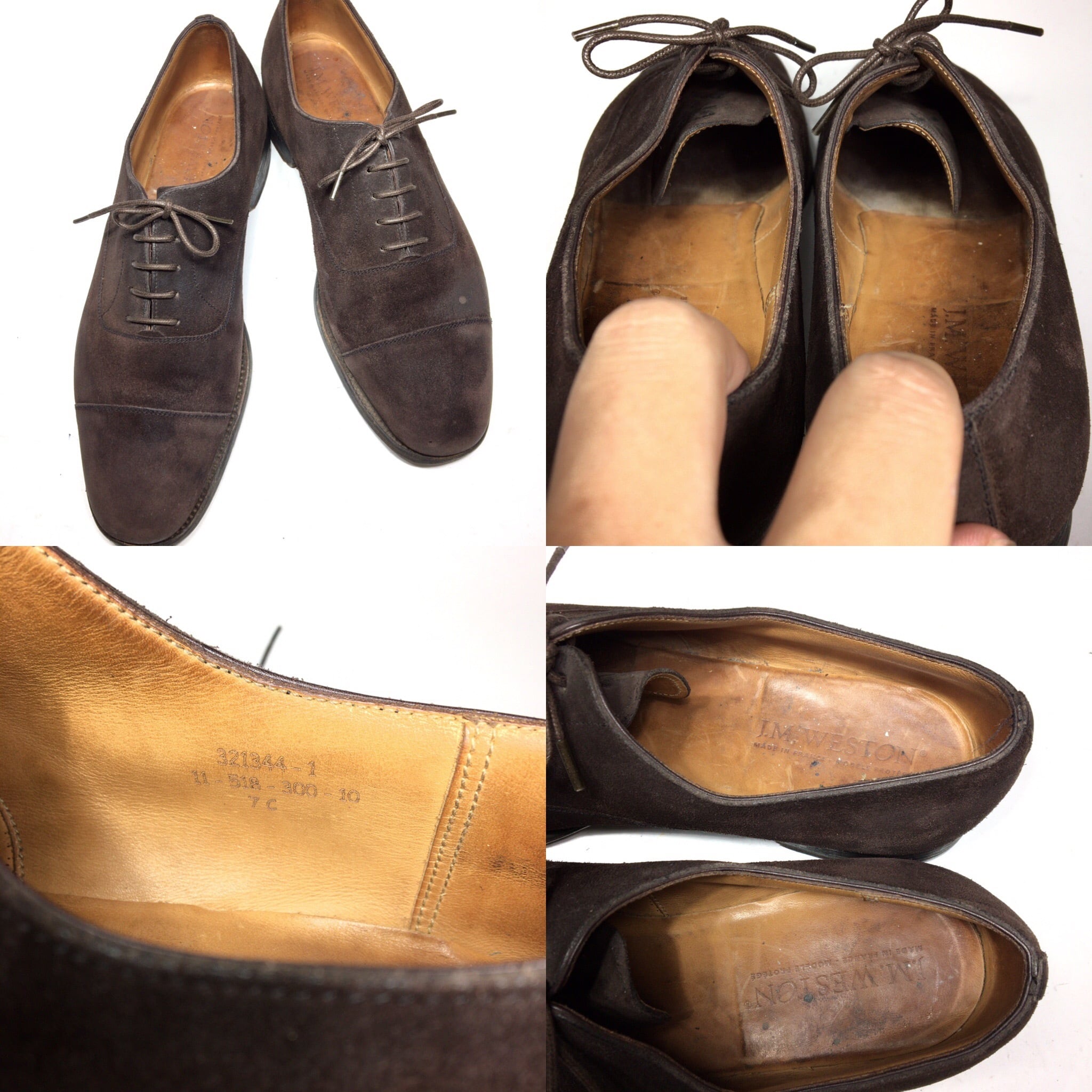 jmウェストン J.M.Weston 300 スエード ストレートチップ 25.5センチ | 中古靴・革靴・ブーツ通販専門店 DafsMart  ダフスマート Online Shop powered by BASE